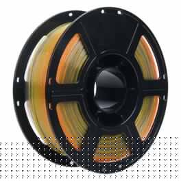 Flashforge - PLA Crystal Rainbow 3D Printer Filament-1.75mm-1kg (2.2 lbs) Spool - Summer Reverie