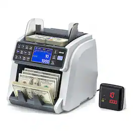 Money Counter Machine, Mixed Denomination Bill Cash Counter with CIS/UV/MG/IR/DD/DBL/HLF/CHN Counterfeit Detection