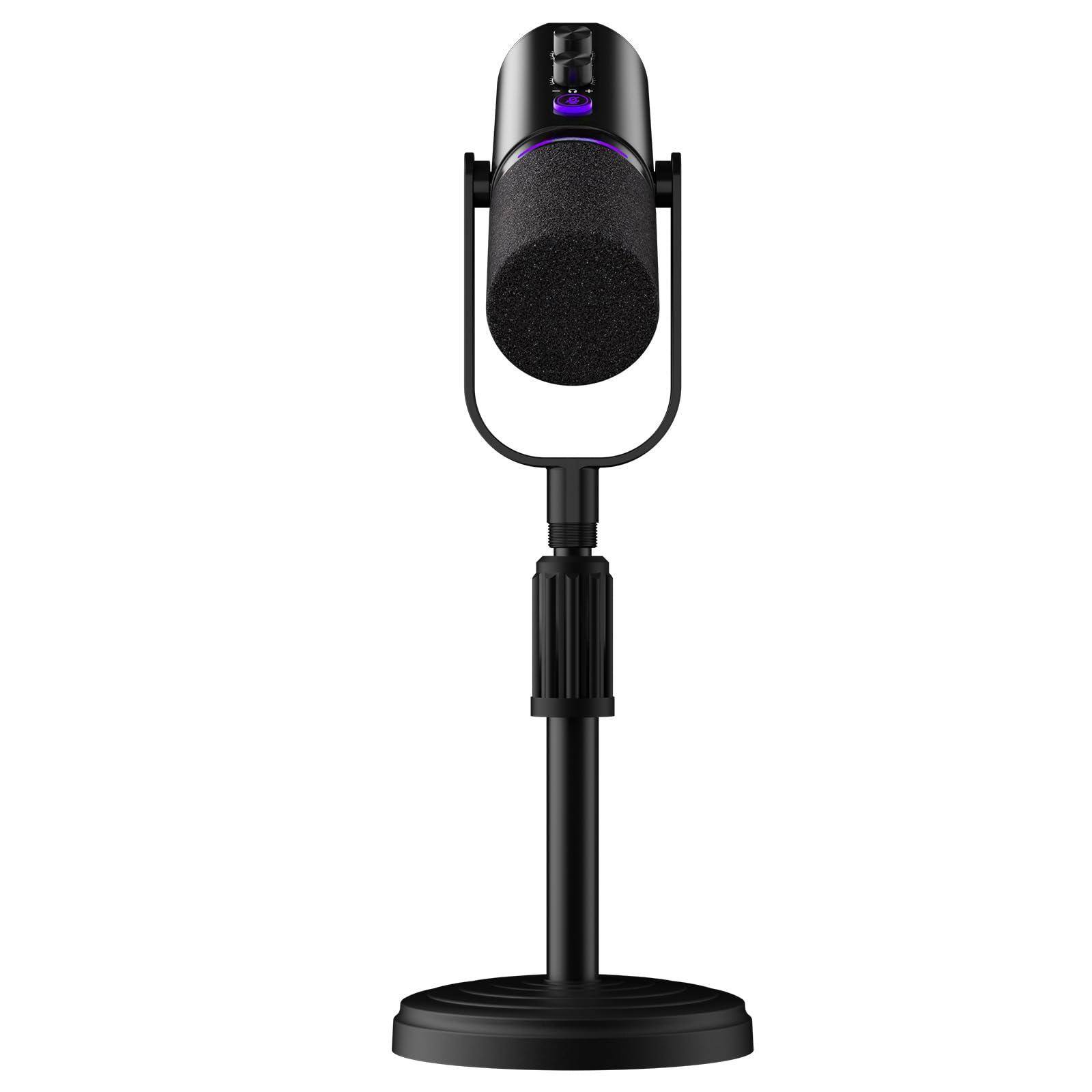 Alt View 6. Empire DigiLabs - Pupgsis Podcast Dynamic Microphone Xlr usb Recording Pc Microphones For Broadcast Gaming Streaming Studio Mic With - With Portable Stand.