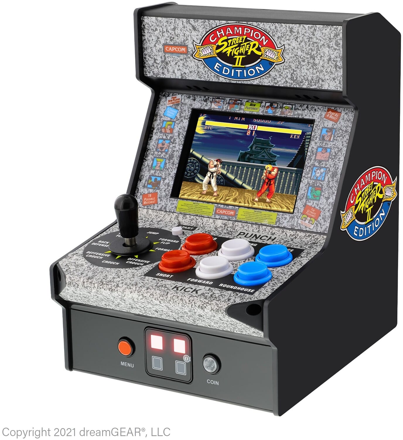 Street Fighter II Champion Ed. Micro Player Retro Arcade