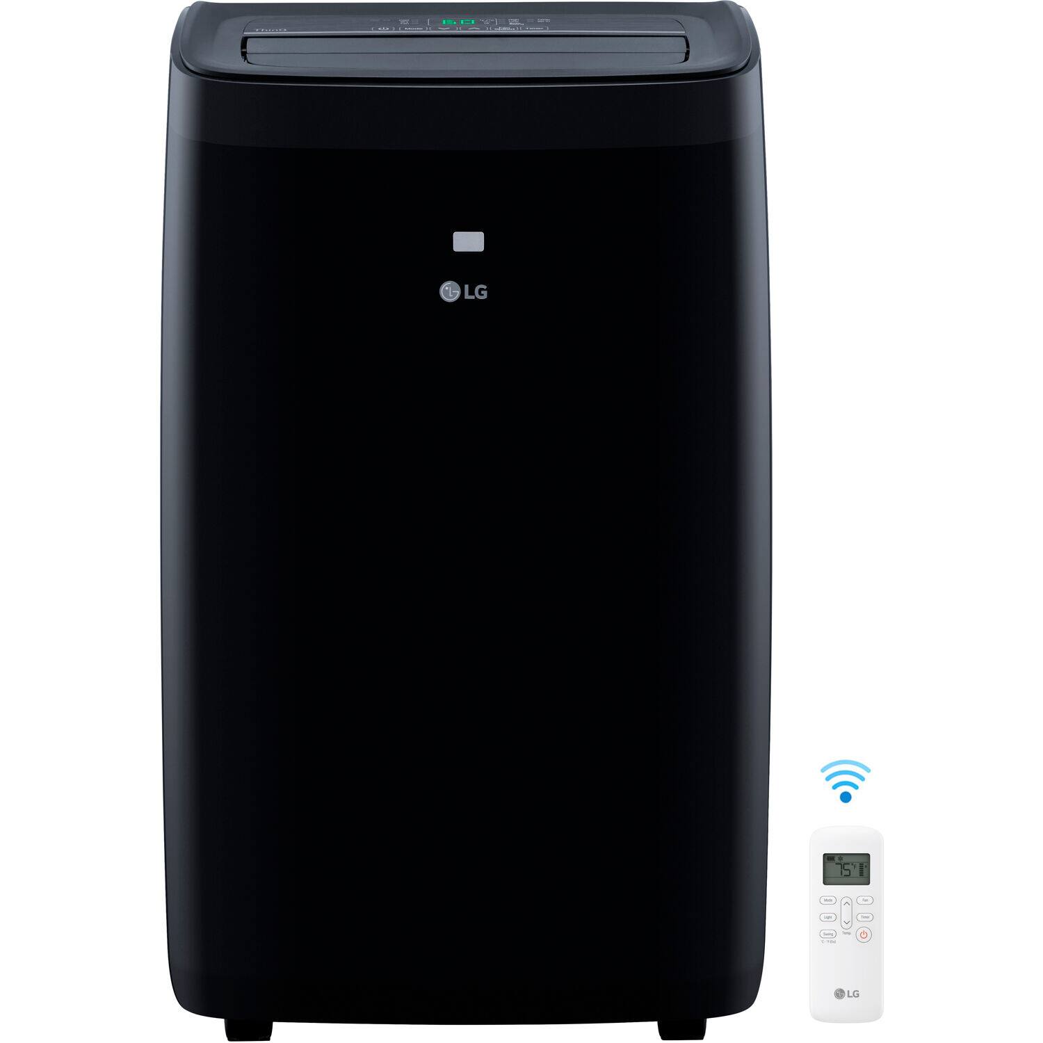 Alt View 17. LG - 450 Sq. Ft. Smart Portable Air Conditioner - Black.