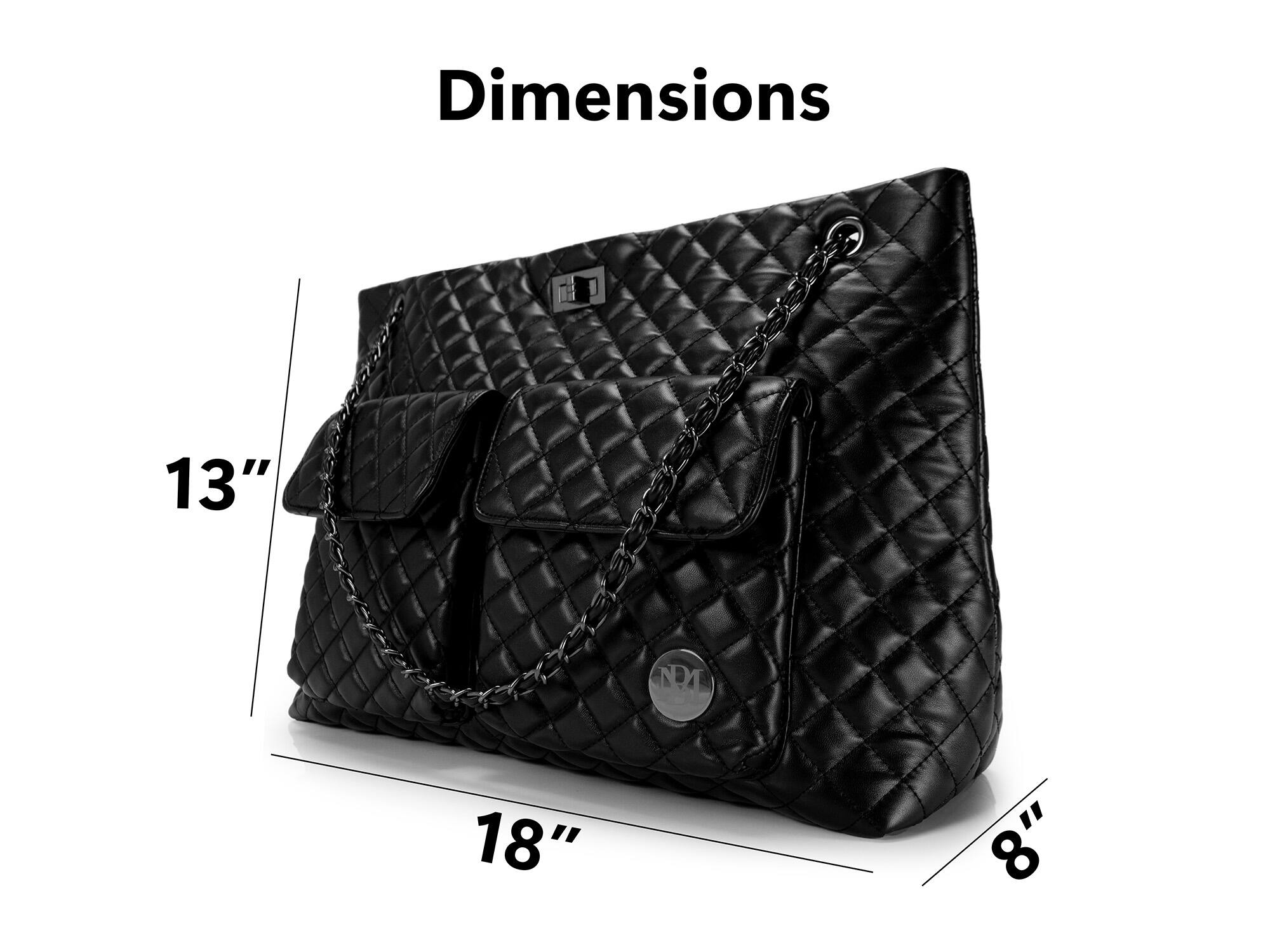 Dimensions 13" 18" 8"