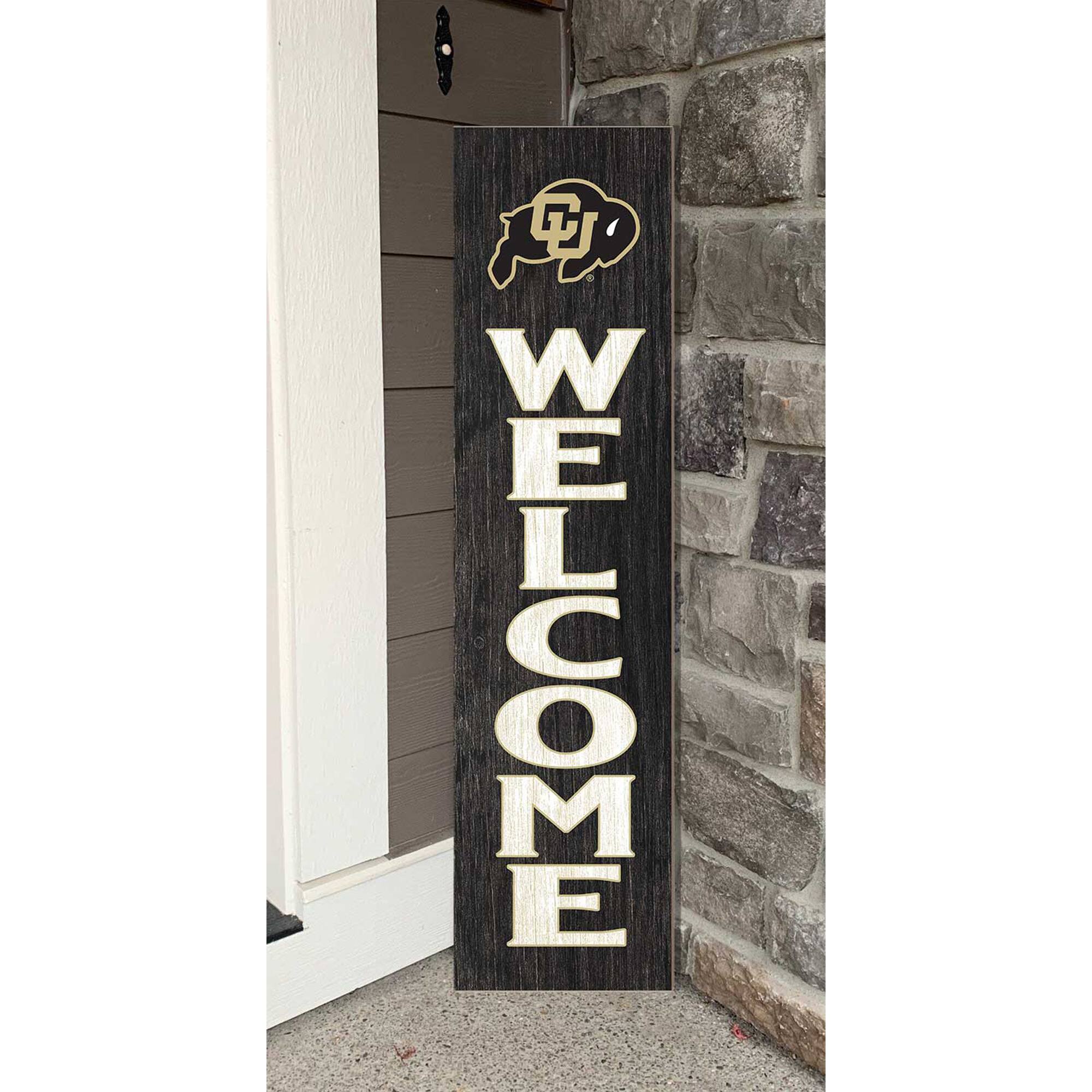 Alt View 1. Jardine - Colorado Buffaloes 12'' x 48'' Welcome Leaner - Black.
