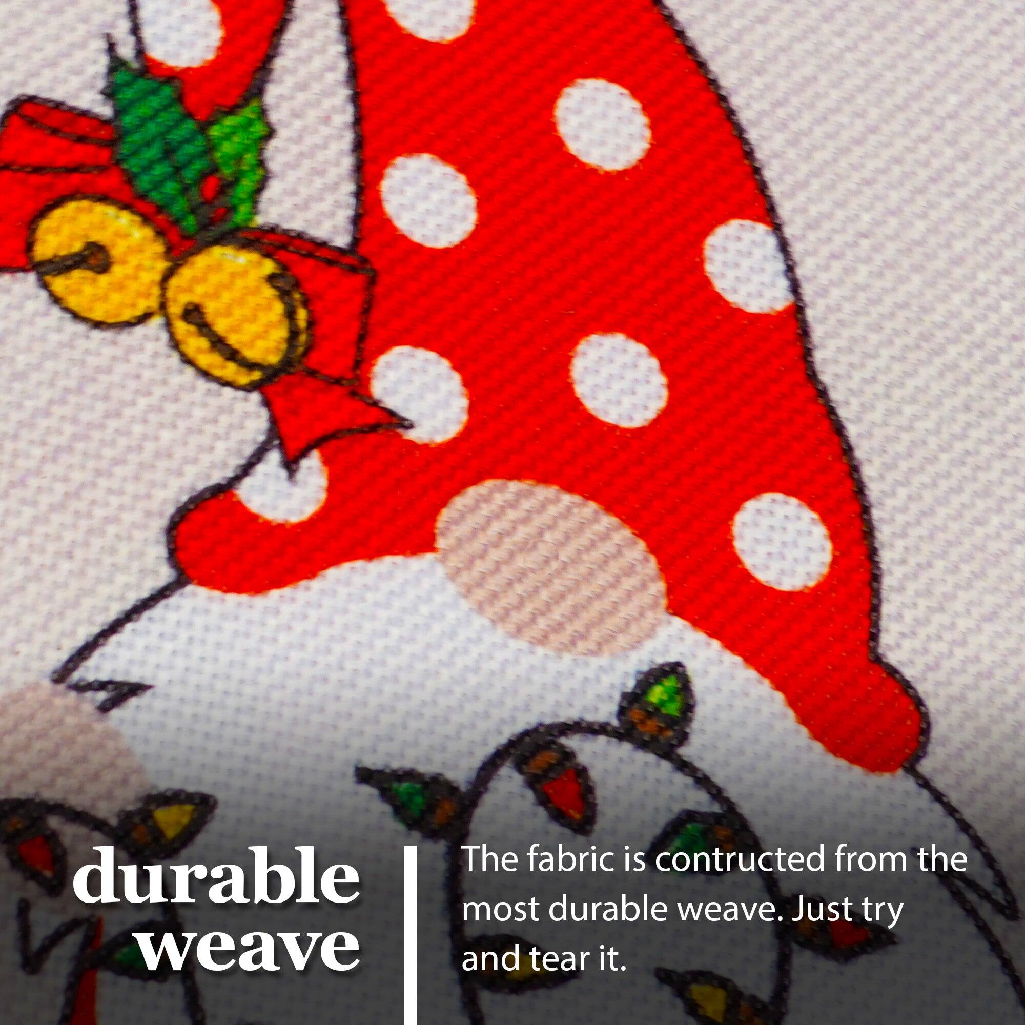 The fabric is constructed from the most durable weave. Just try and tear it.