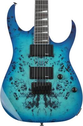 Ibanez - GRGR221PAAQB GRG 6 String Solid-Body Electric Guitar, Right - Aqua Burst
