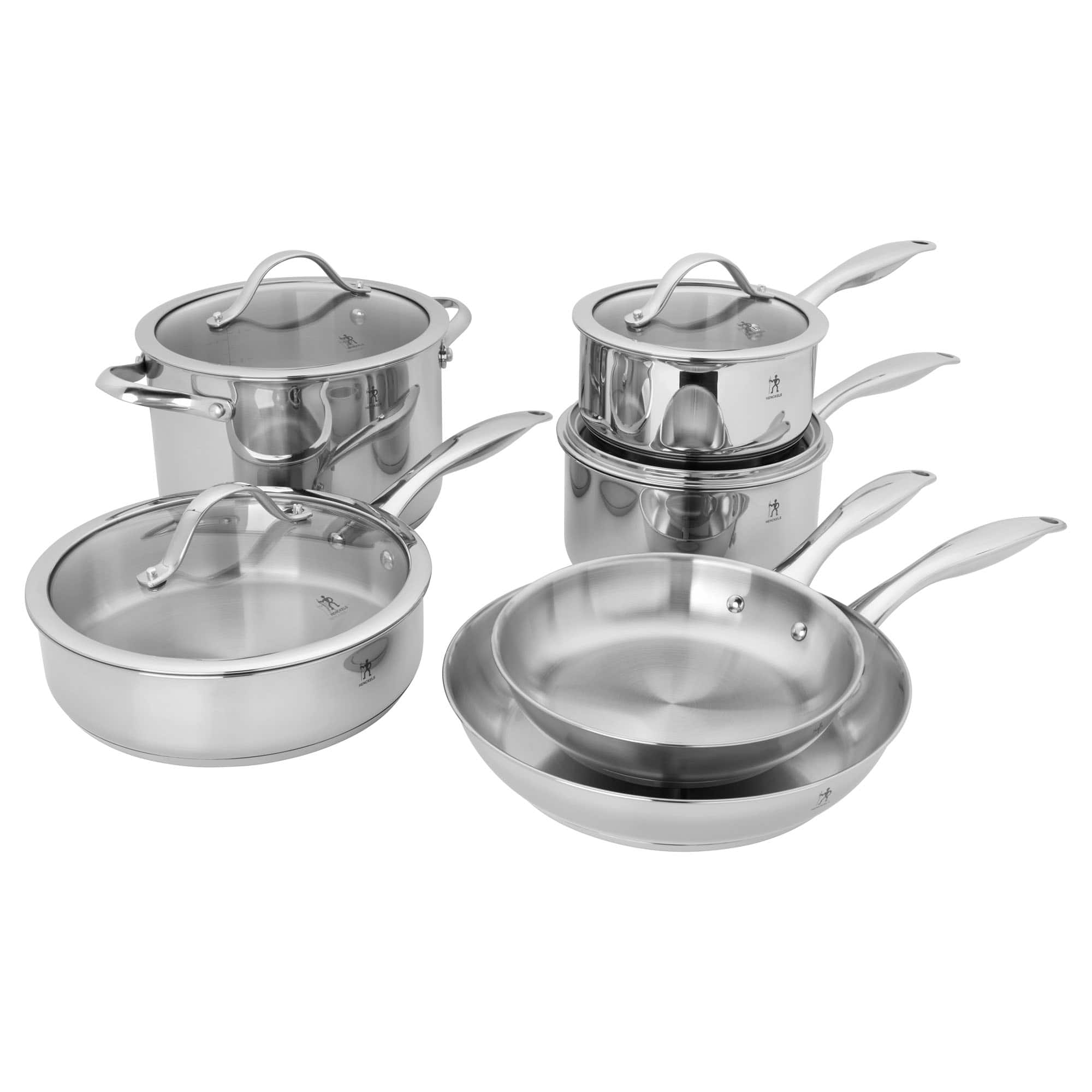 Henckels - Aragon 10-pc Cookware Set - Stainless Steel
