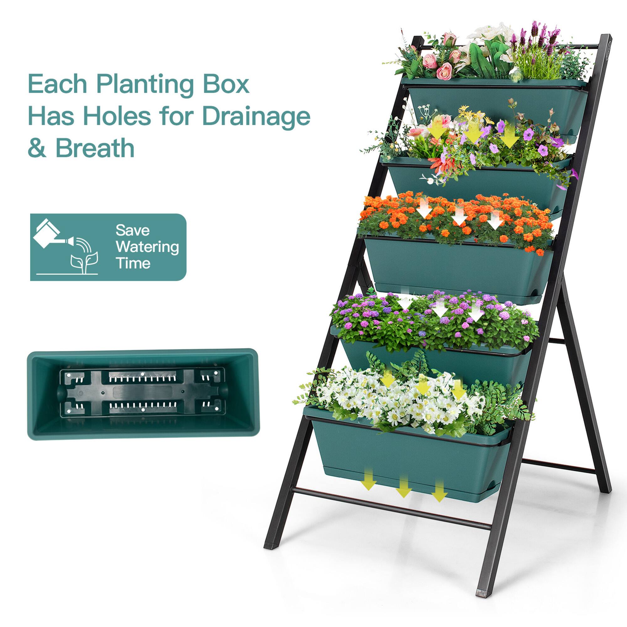Each Planting Box Has Holes for Drainage & Breath

Save Watering Time