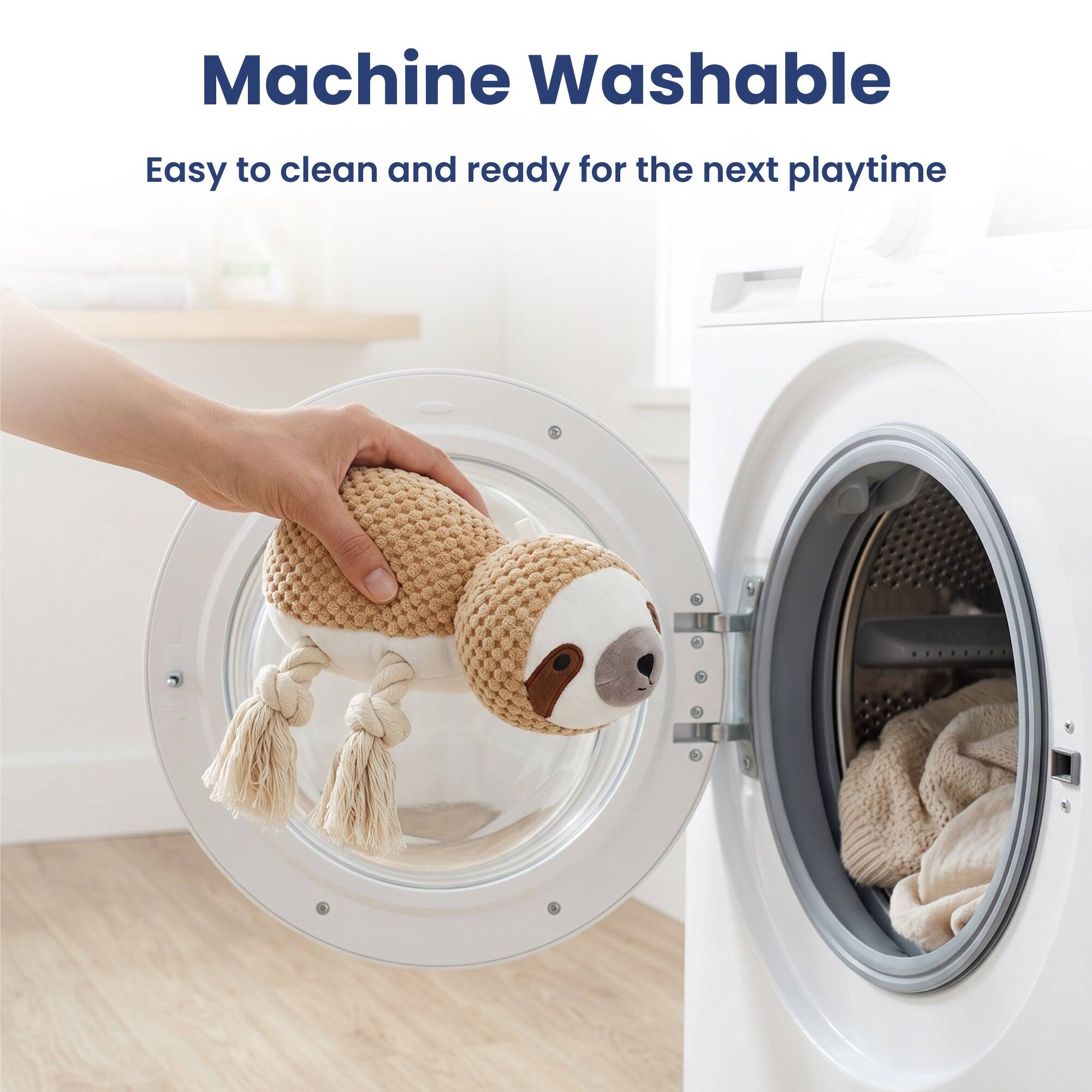 Machine Washable  
Easy to clean and ready for the next playtime