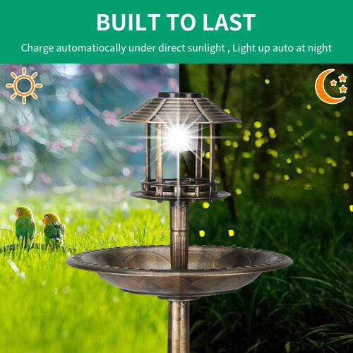 BUILT TO LAST  
Charge automatically under direct sunlight, Light up auto at night
