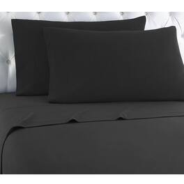 Shavel Home Products - Shavel Micro Flannel High Quality Sheet Set - Twin XL Flat/Fitted Sheet 66x96"/81x39x14" Pillowcase 21x32" - Charcoal
