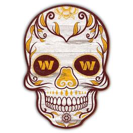 Fan Creations - Washington Commanders 12'' Sugar Skull Sign - Multicolor