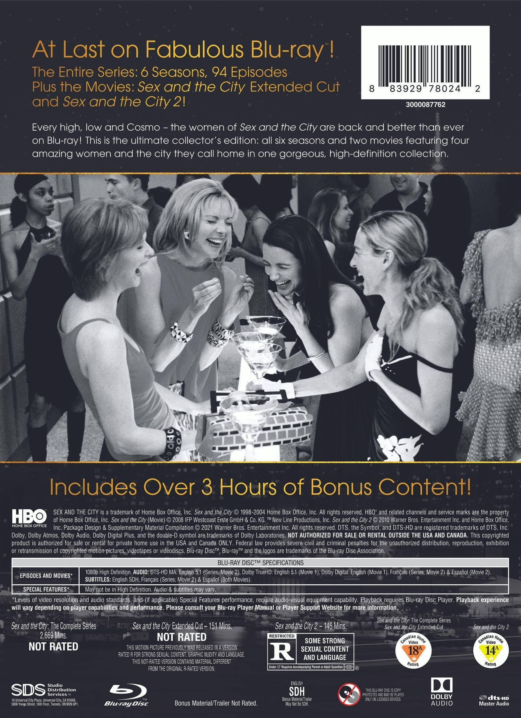 Back. Sex and the City: The Complete Series and Films (Box Set) [Blu-ray].