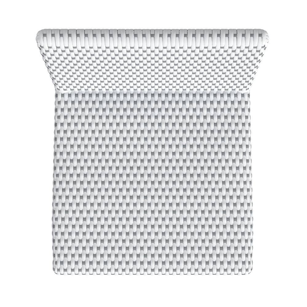 Back. Butler Specialty - Serienna Rectangular Rattan Low Back 24.5" Counter Stool - White And Gray.