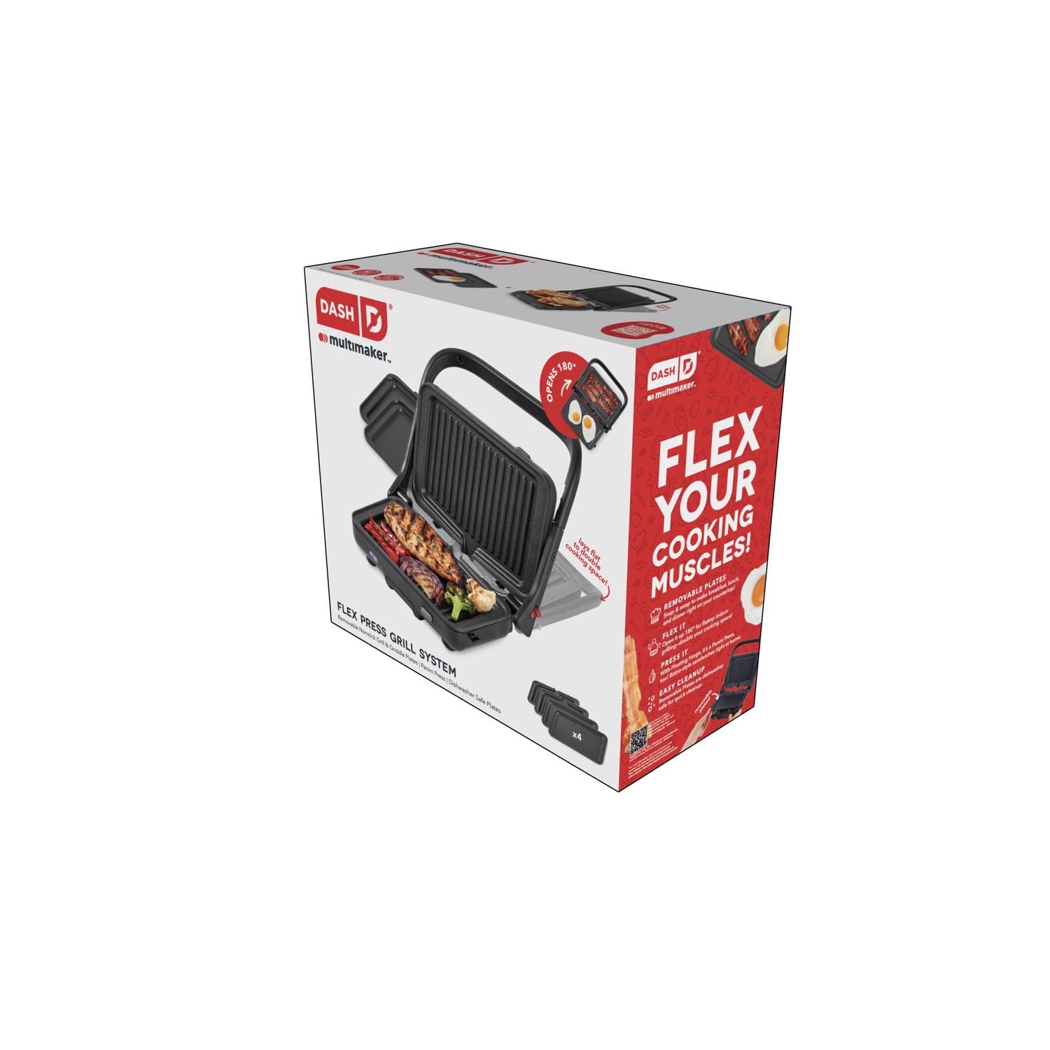 DASH - Multimaker 11 in L X 9 in W Aluminum Nonstick Surface Griddles - Black