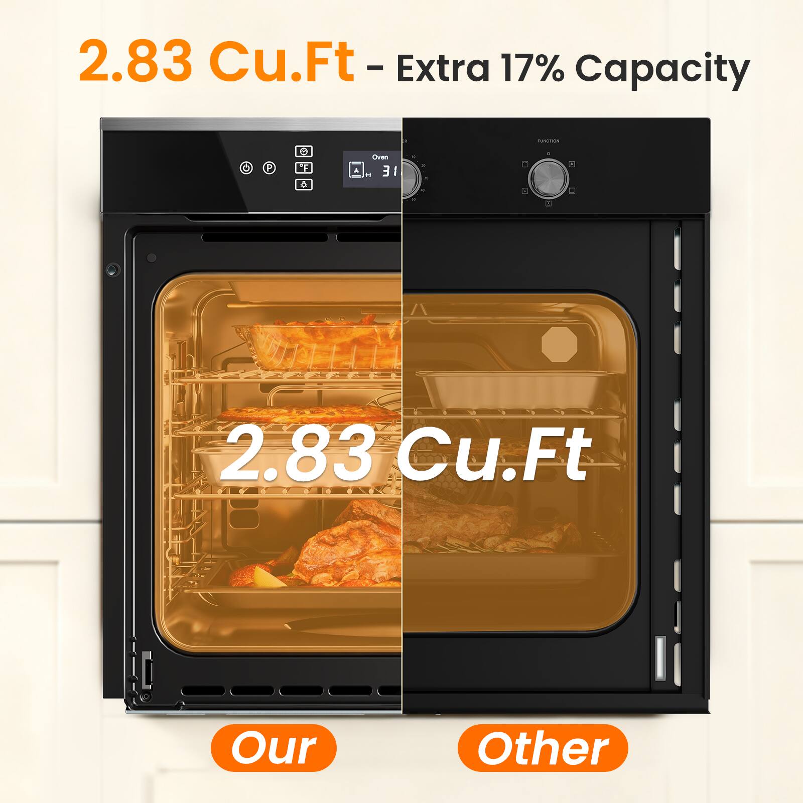 2.83 Cu.Ft - Extra 17% Capacity

2.83 Cu.Ft

Our

Other