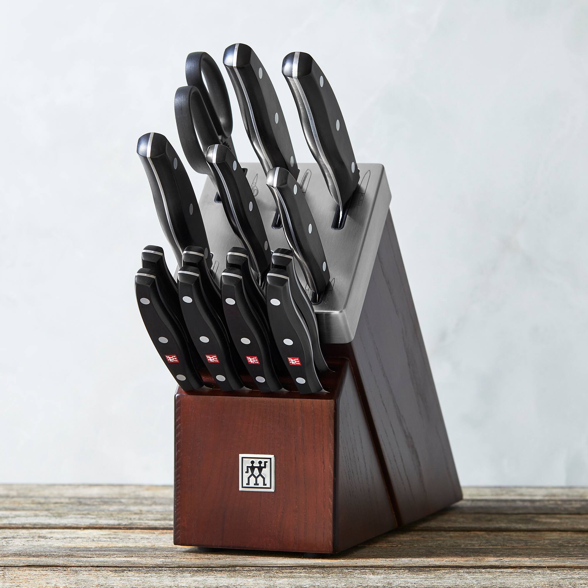 Alt View 2. ZWILLING - ZWILLING TWIN Signature 15-pc Self-Sharpening Knife Block Set - Brown - Brown.