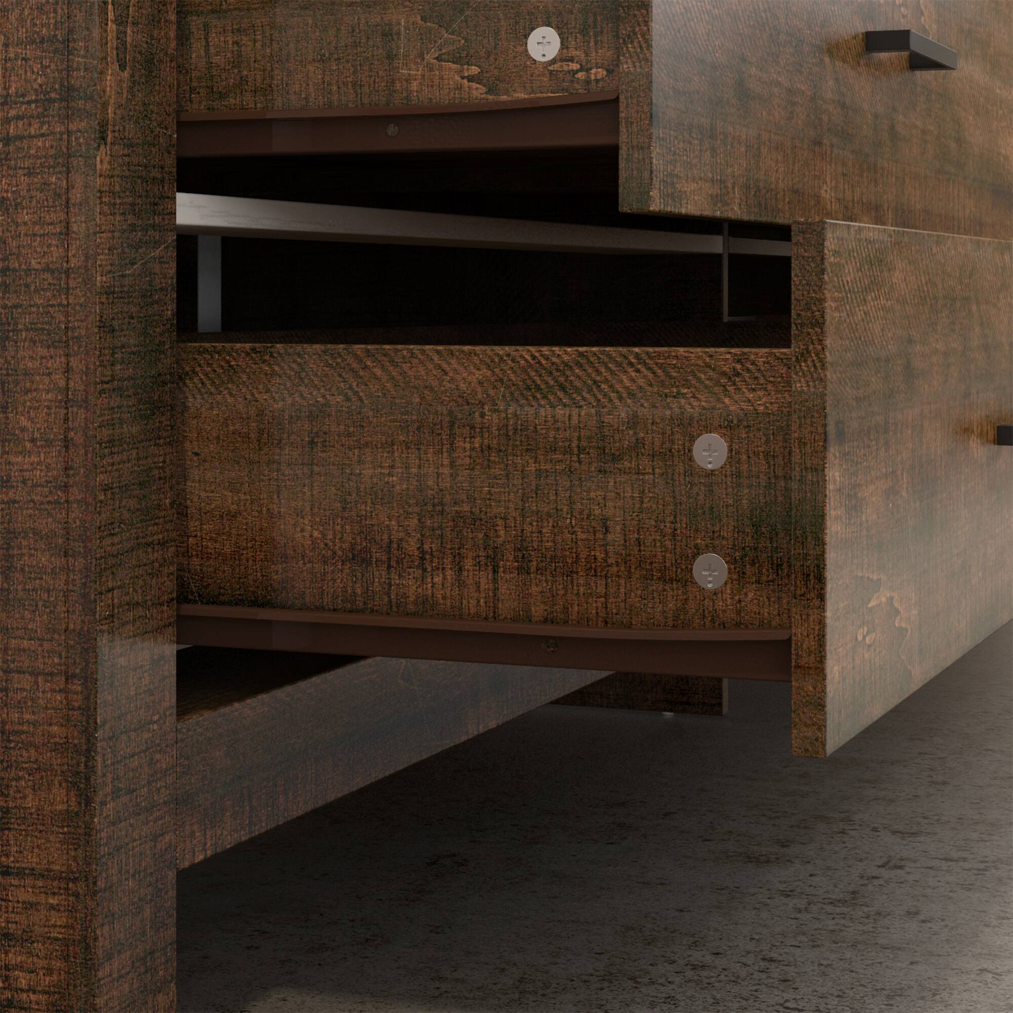 Alt View 6. Famapy - Famapy Horizontal Dresser - Minimalist Modern 9-Drawers Cabinet for Home Storage - Brown.