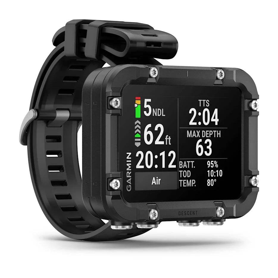 TTS 5 NDL  
62 ft  
2:04  
MAX DEPTH 63  
20:12  
BATT. 95%  
TOD 10:10  
Air TEMP. 80°  
GARMIN DESCENT