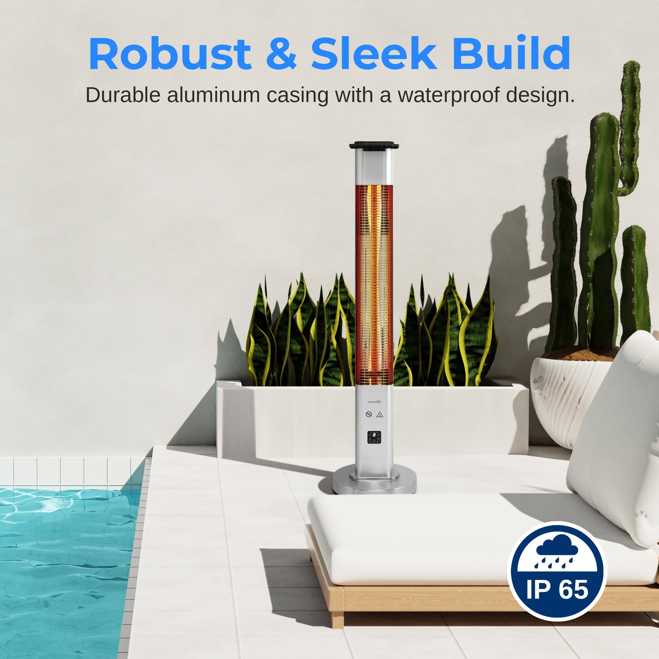 Robust & Sleek Build  
Durable aluminum casing with a waterproof design.  
IP 65