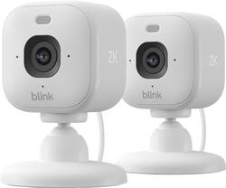 Blink - Mini 2K+ Compact plug-in security camera, 2K video resolution, color night vision, enhanced audio - 2 Cam - White - Front_Zoom