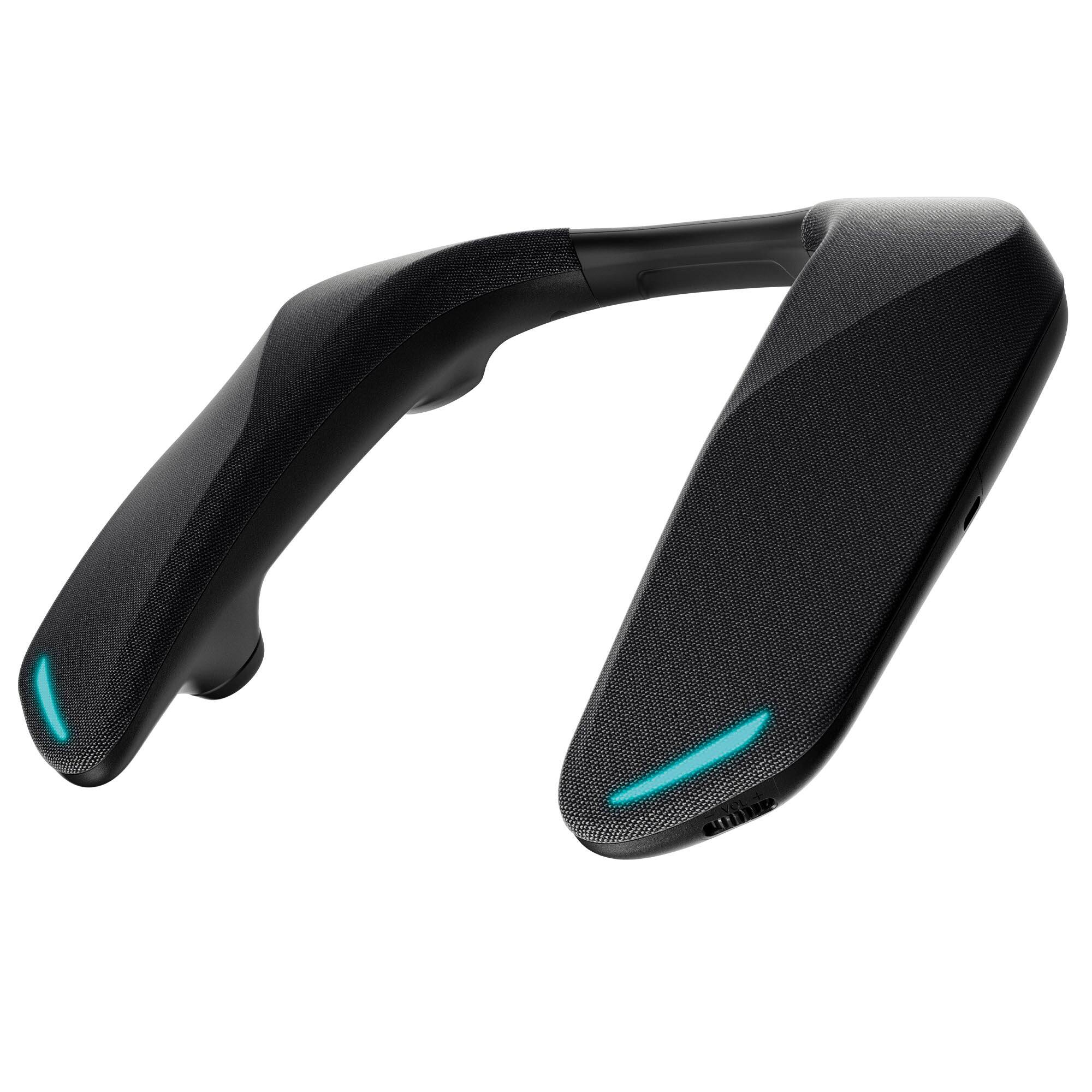 Alt View 1. Panasonic - SoundSlayer™ Wireless Wearable Gaming Speaker with HDMI and Bluetooth - BLACK.