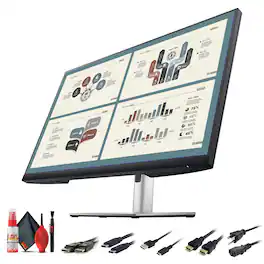Dell - P2723QE 27" 4K UHD USB Type-C Hub Monitor (P2723QE) + Cleaning Kit