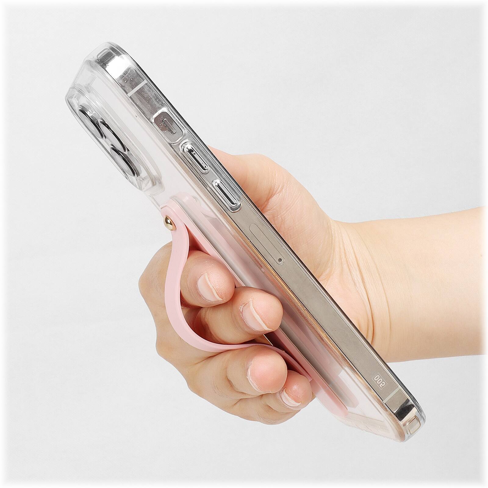 Alt View 15. SaharaCase - FingerGrip Cell Phone Holder Strap for Most Cell Phones - Pink.