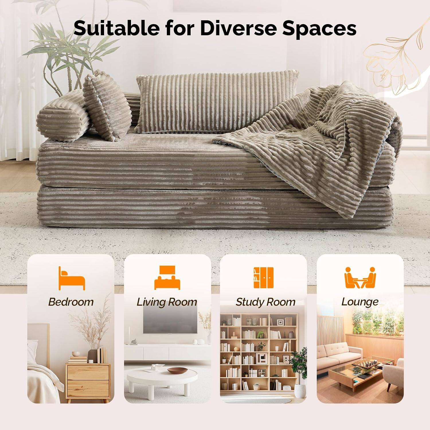 Suitable for Diverse Spaces

- Bedroom
- Living Room
- Study Room
- Lounge