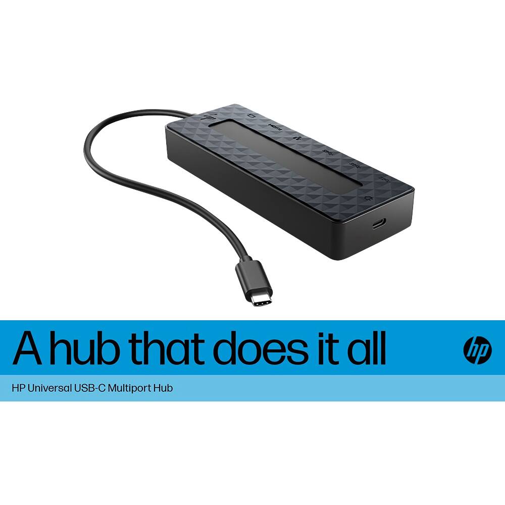 A hub that does it all

HP Universal USB-C Multiport Hub