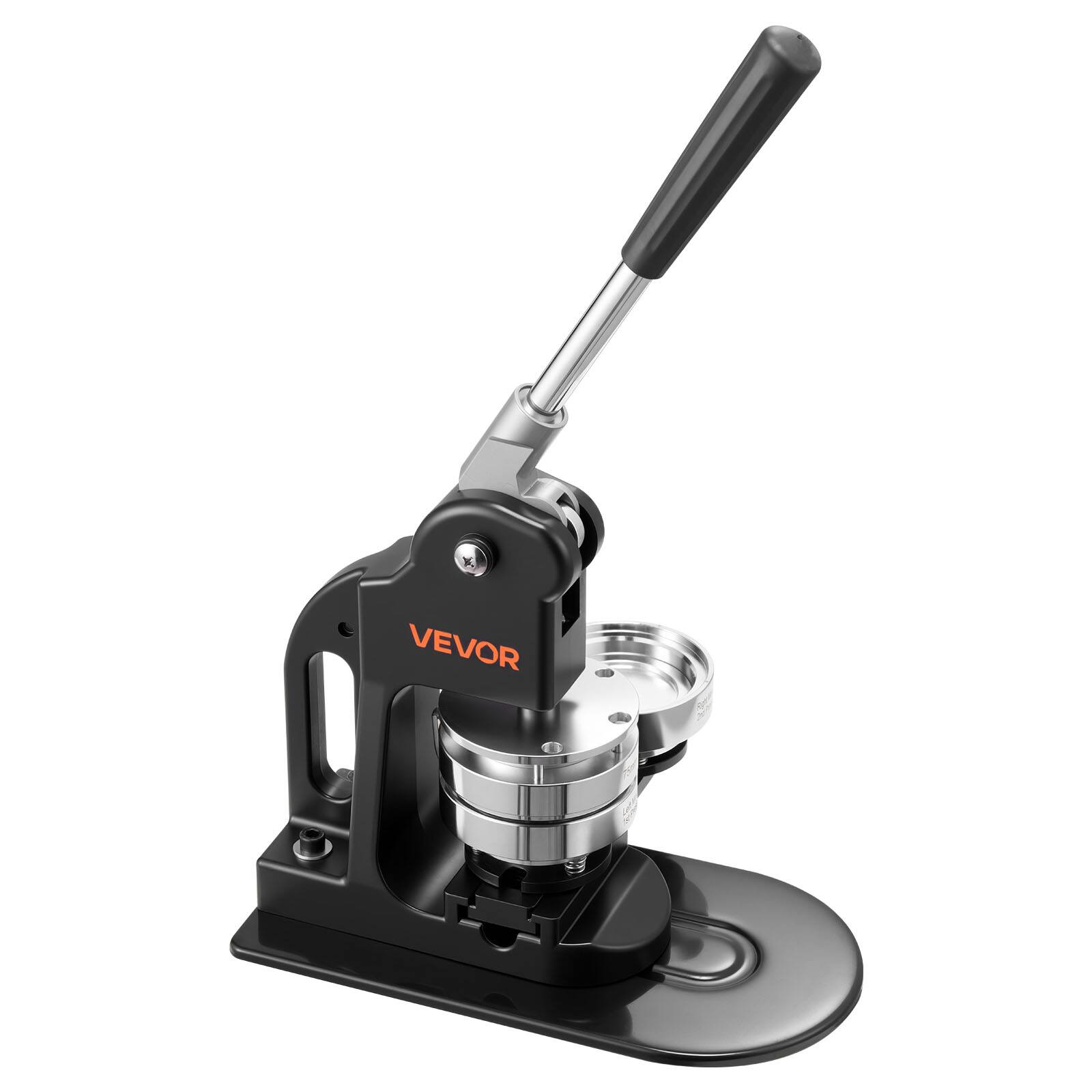 Alt View 5. VEVOR - Button Maker Machine, 3 in, Pin Maker Machine with 500pcs Button Parts, Circle Cutter, Hex Wrenches and Magic Book - Black.