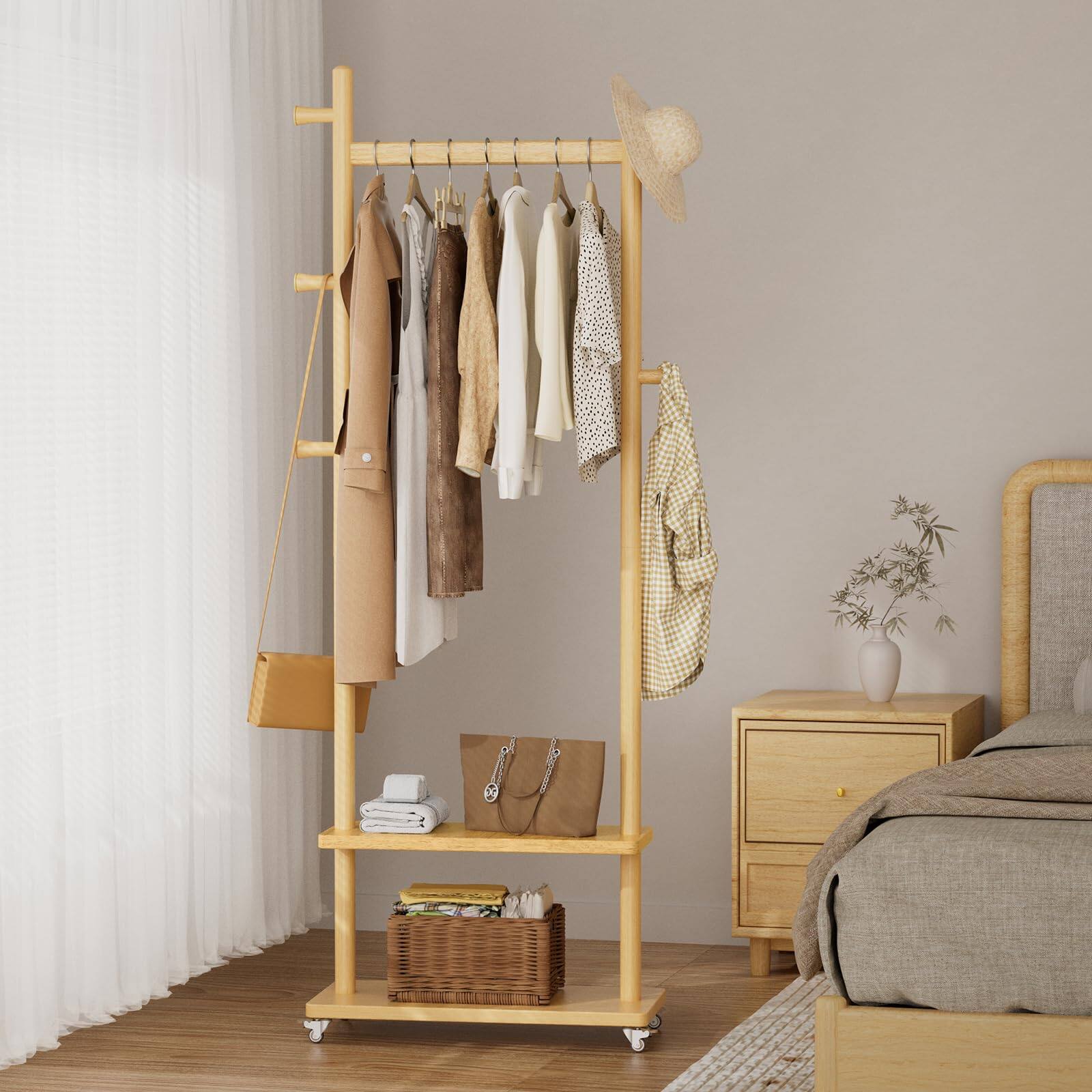 Natural Wood Color Size L