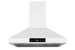 Hauslane - 30 inches - Convertible - Wall Range Hood - Matte White
