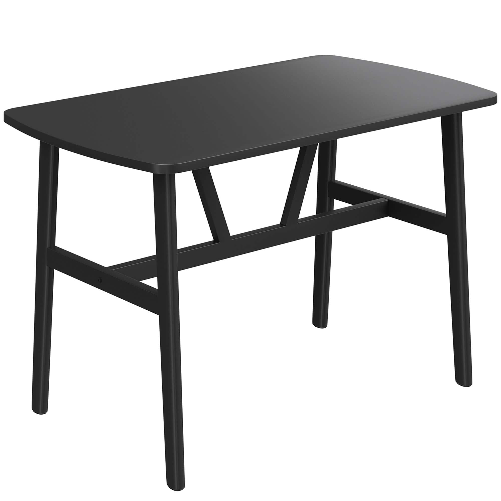 Boyel Living - Dining Table for 4-6 Person Rectangular Wood Kitchen Table Modern Dinner Table - Black