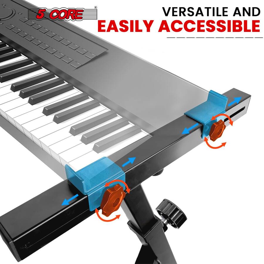 Key Machine Stand 5 CORE Keyboard Stand Z Shape Adjustable Foldable Heavy Duty Key Board ...