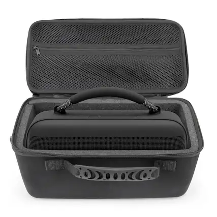 Front. CASEMATIX - Travel Case Fits Bose Soundlink Max Portable Bluetooth Speaker , Impact Resistant Carry Case With Shoulder Strap.