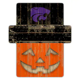Fan Creations - Kansas State Wildcats 12" x 12" Jack-O-Lantern Display - Orange
