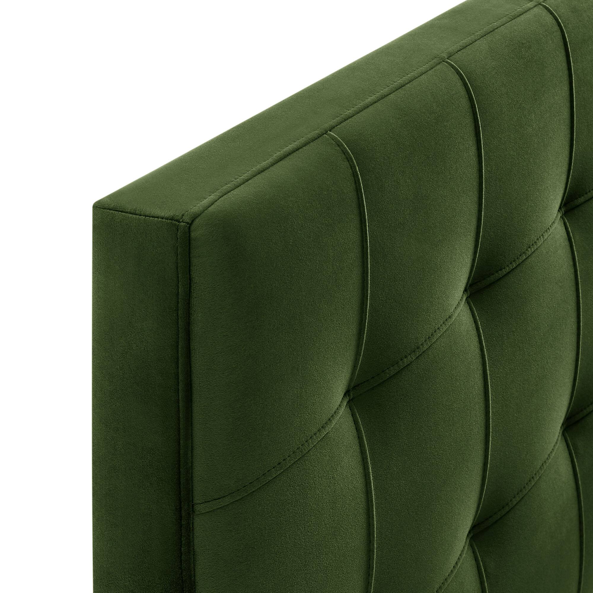 Alt View 4. Modway - Lily Biscuit Tufted Performance Velvet Headboard by Modway - Moss Green.