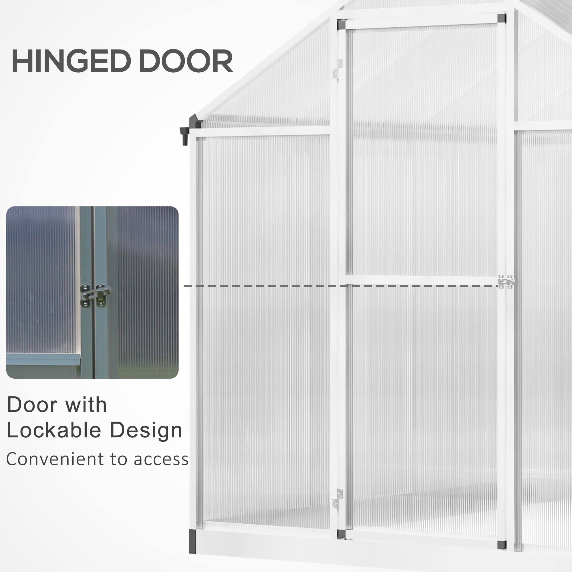 HINGED DOOR

Door with Lockable Design
Convenient to access