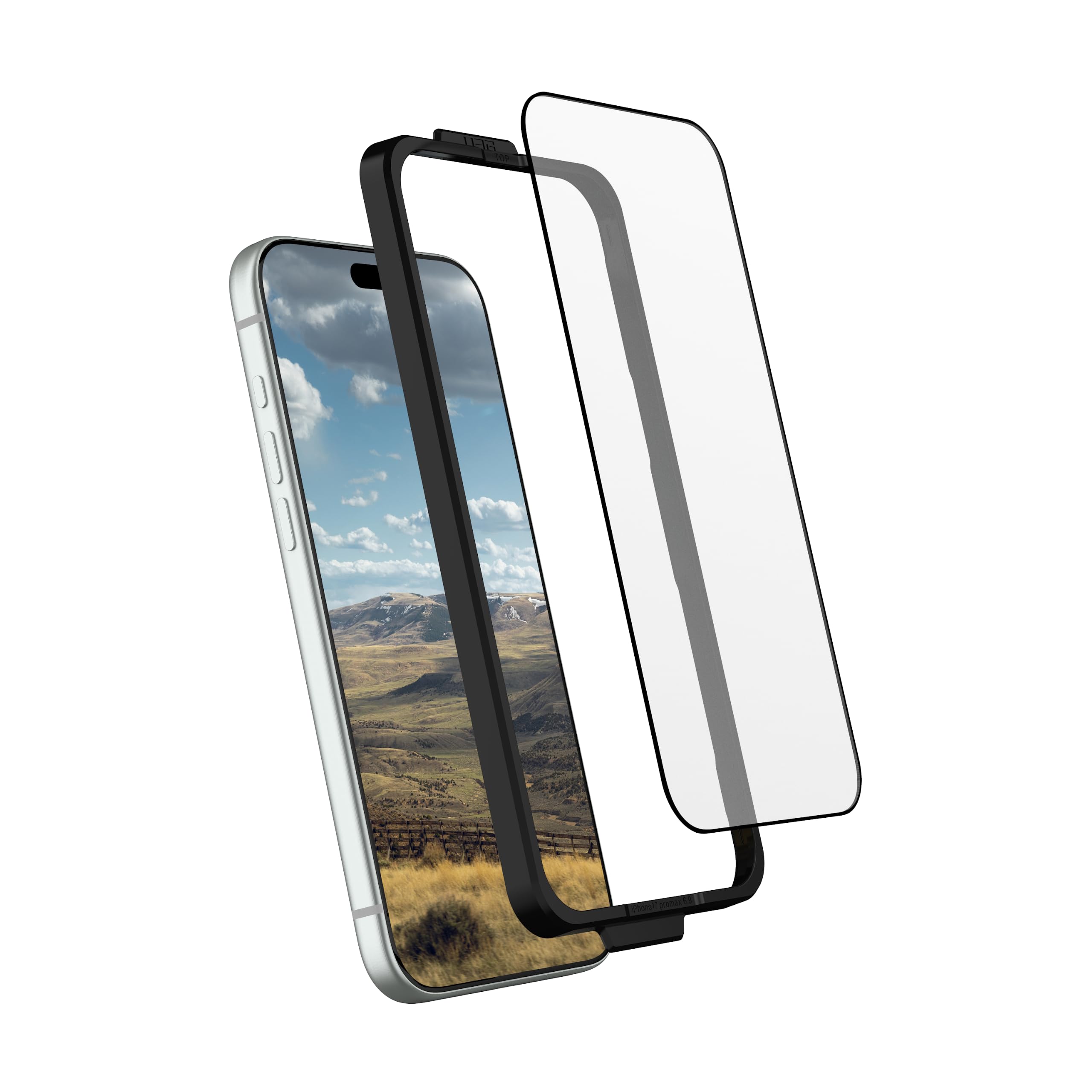 Alt View 6. UAG - iPhone 18 Pro Max/17 Pro Max Screen Protector, Tempered Glass, Glass Shield LT - Clear.