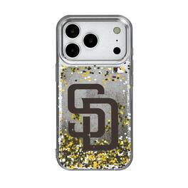 Keyscaper - MLB - San Diego Padres Glitter Confetti iPhone Case - 15 - Multicolor