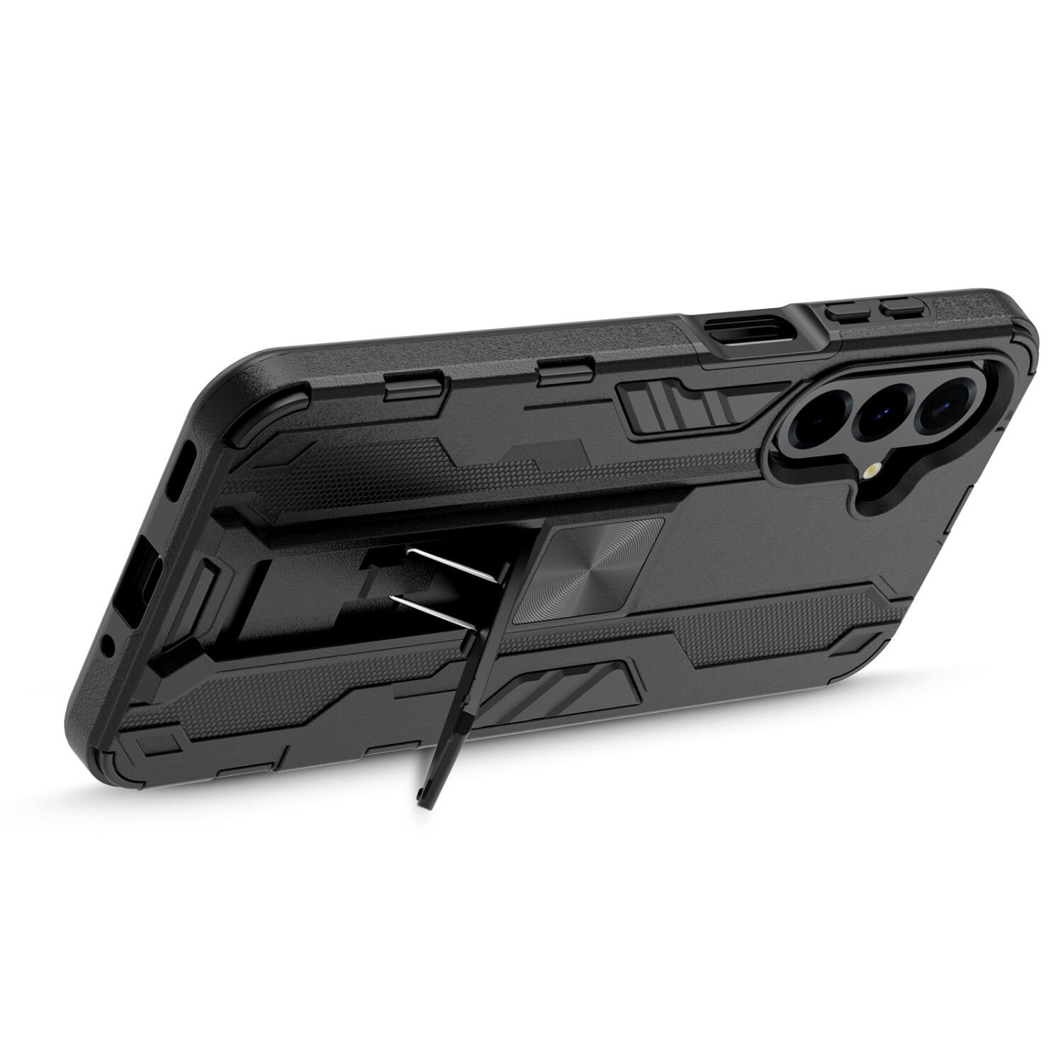 Alt View 1. Echelon - echelon Reflex Series Case w Kickstand for Samsung Galaxy A17 5G / Galaxy A16 5G - Black - Black.