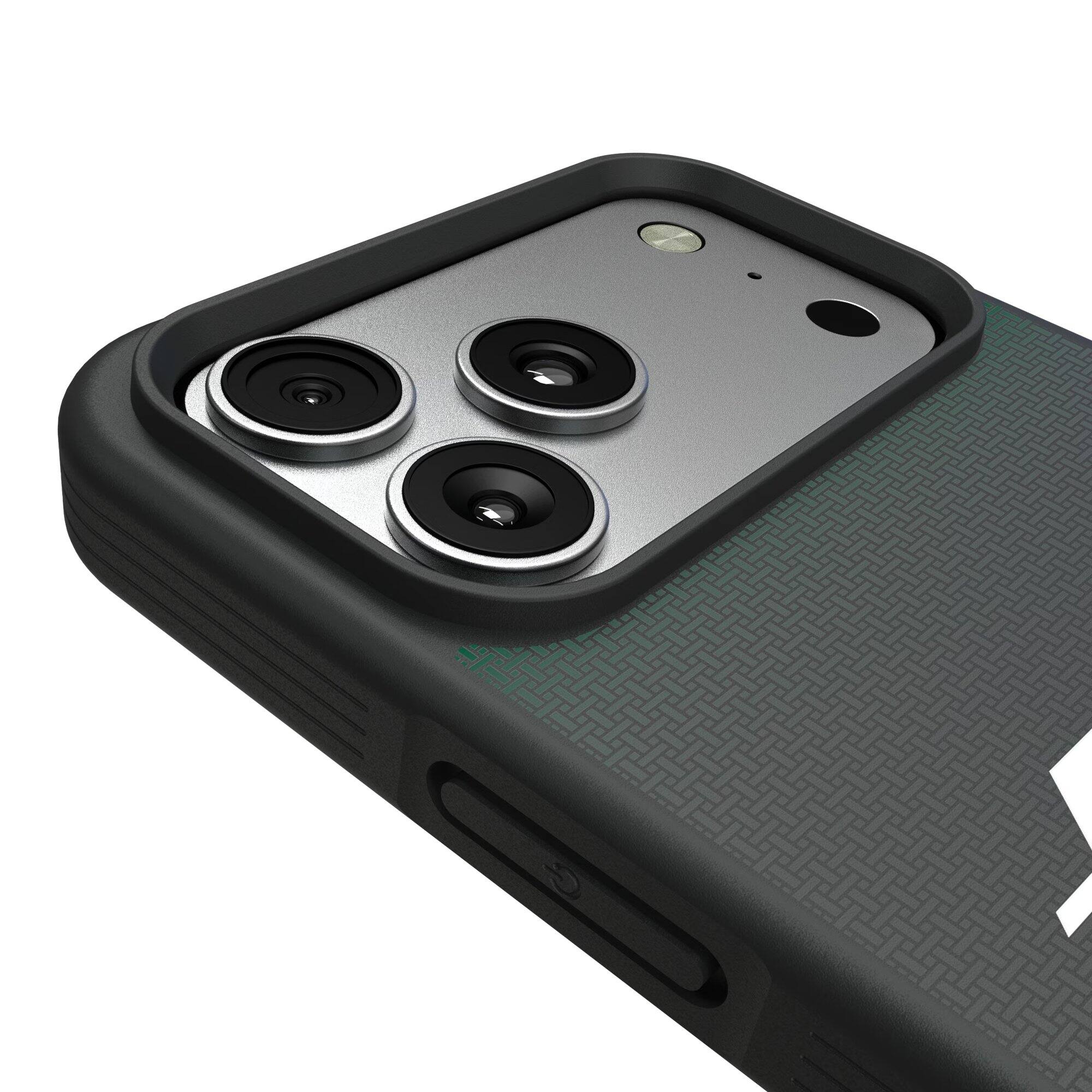Alt View 2. Keyscaper - Bump Case with 8.2ft Drop Protection - 15 Pro - Black.