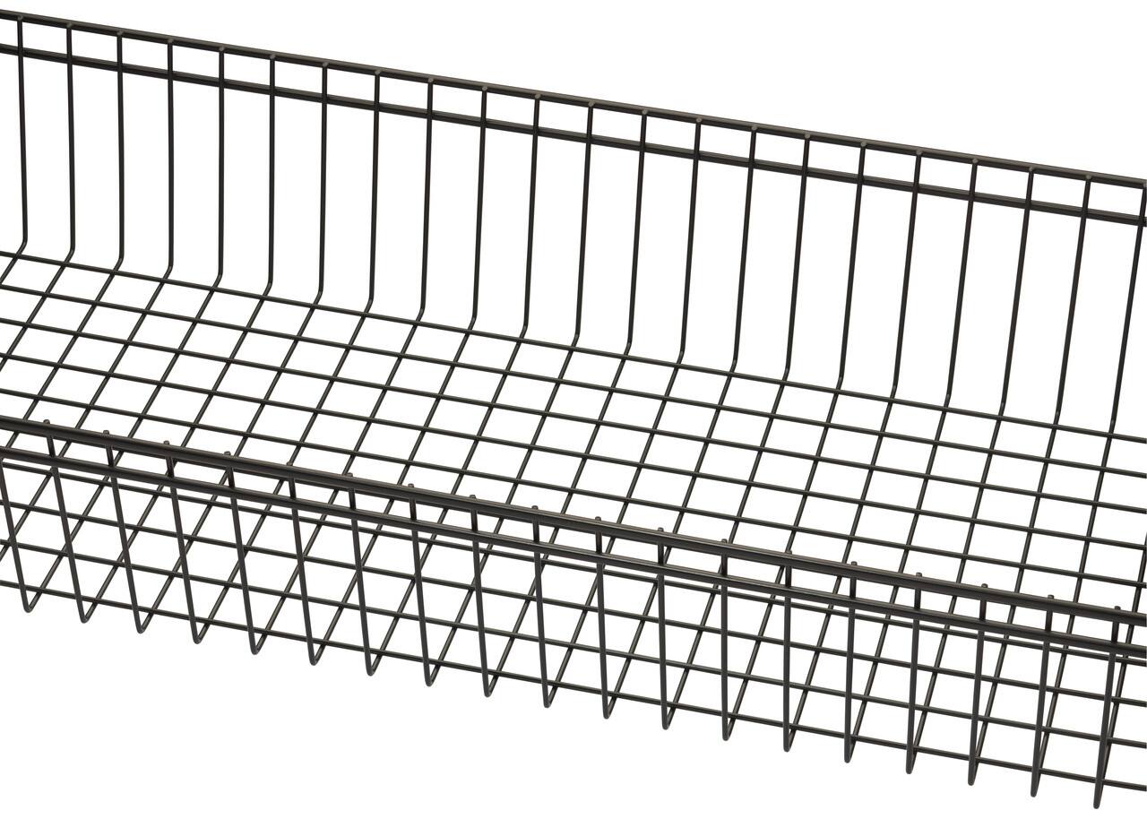 Alt View 21. TRINITY - 5-Tier 30x14x72 Modular Commercial Wire Shelving NSF w/ Baskets & Wheels Black - Black.
