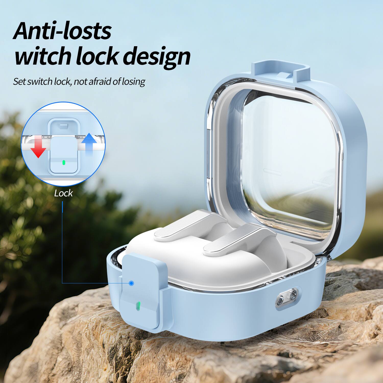 Anti-loses switch lock design  
Set switch lock, not afraid of losing