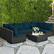 Alt View 1. Costway - 7PCS Patio Rattan Sofa Set Sectional Conversation Furniture Set Garden Outdoor - Peacock Blue.