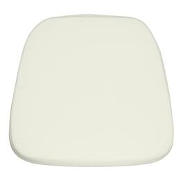Emma + Oliver - Soft Fabric Chiavari Dining Chair Cushion - Ivory