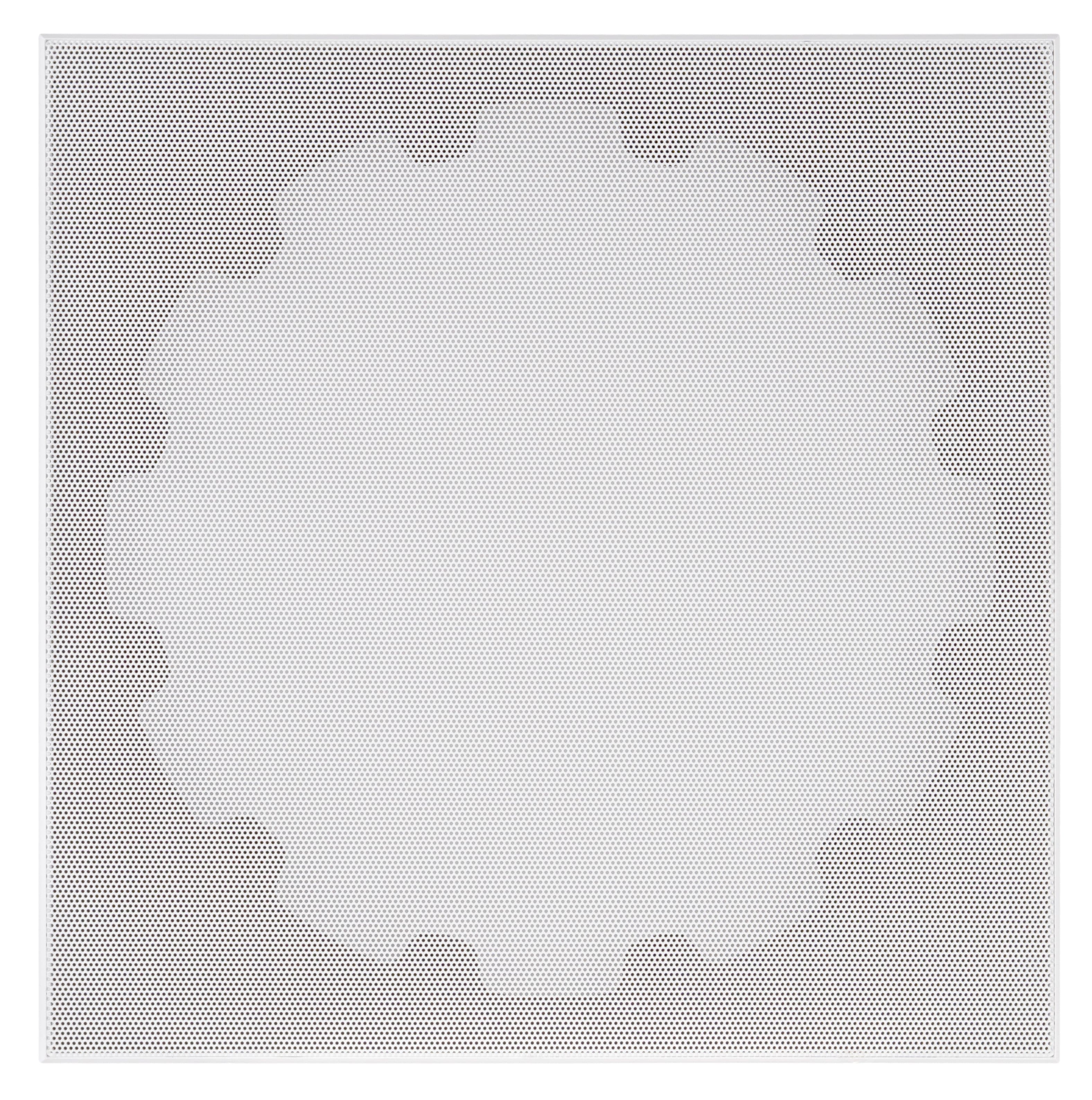 Front. Sonance - XPC-10WSQ-T - Visual Experience Extreme 10" Woofer X-Large Micro-Trim Square Adapter with Grille (Each) - Paintable White.