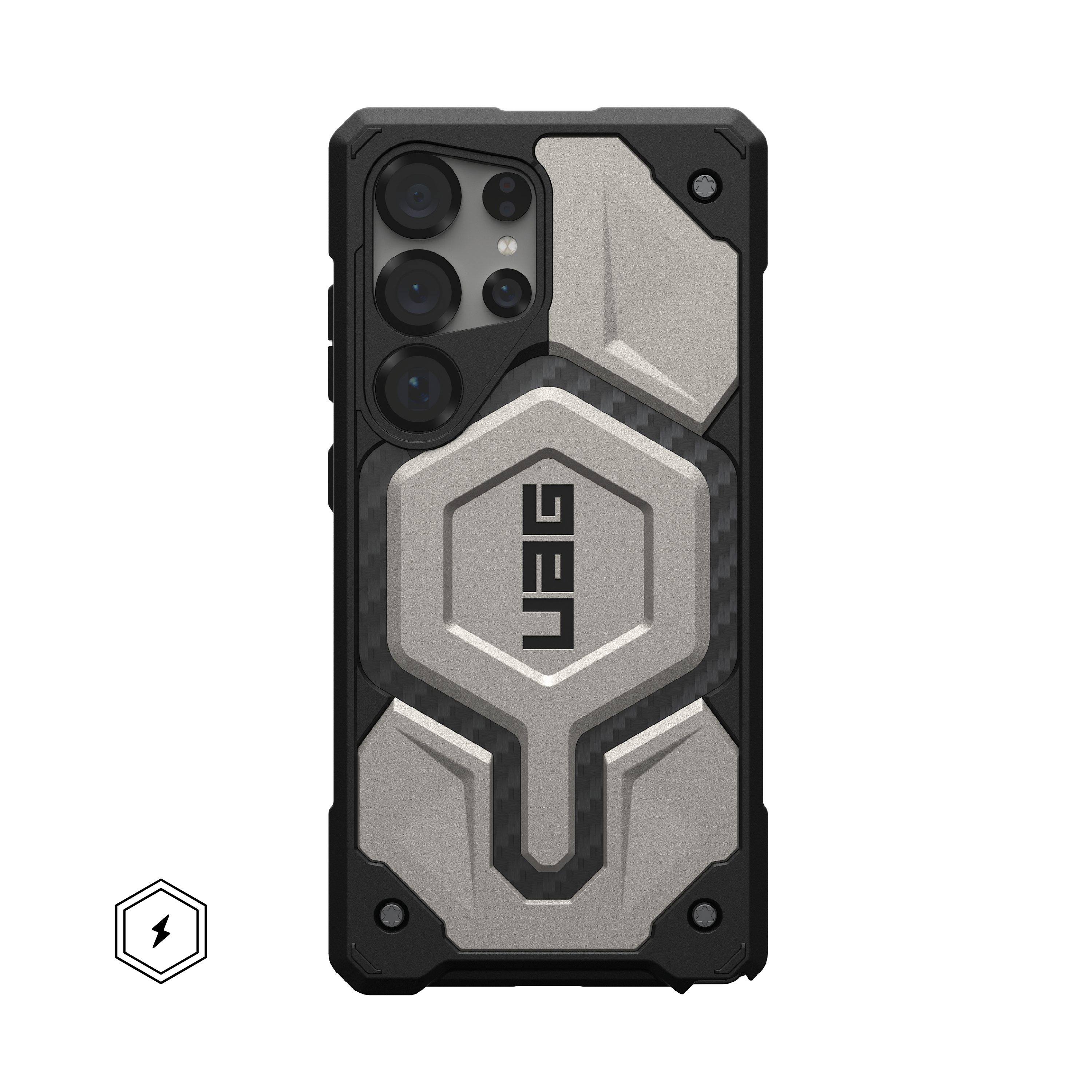 UAG - Monarch Pro Series Case with Magnet for Galaxy S25 Ultra - Titanium - Front_Zoom