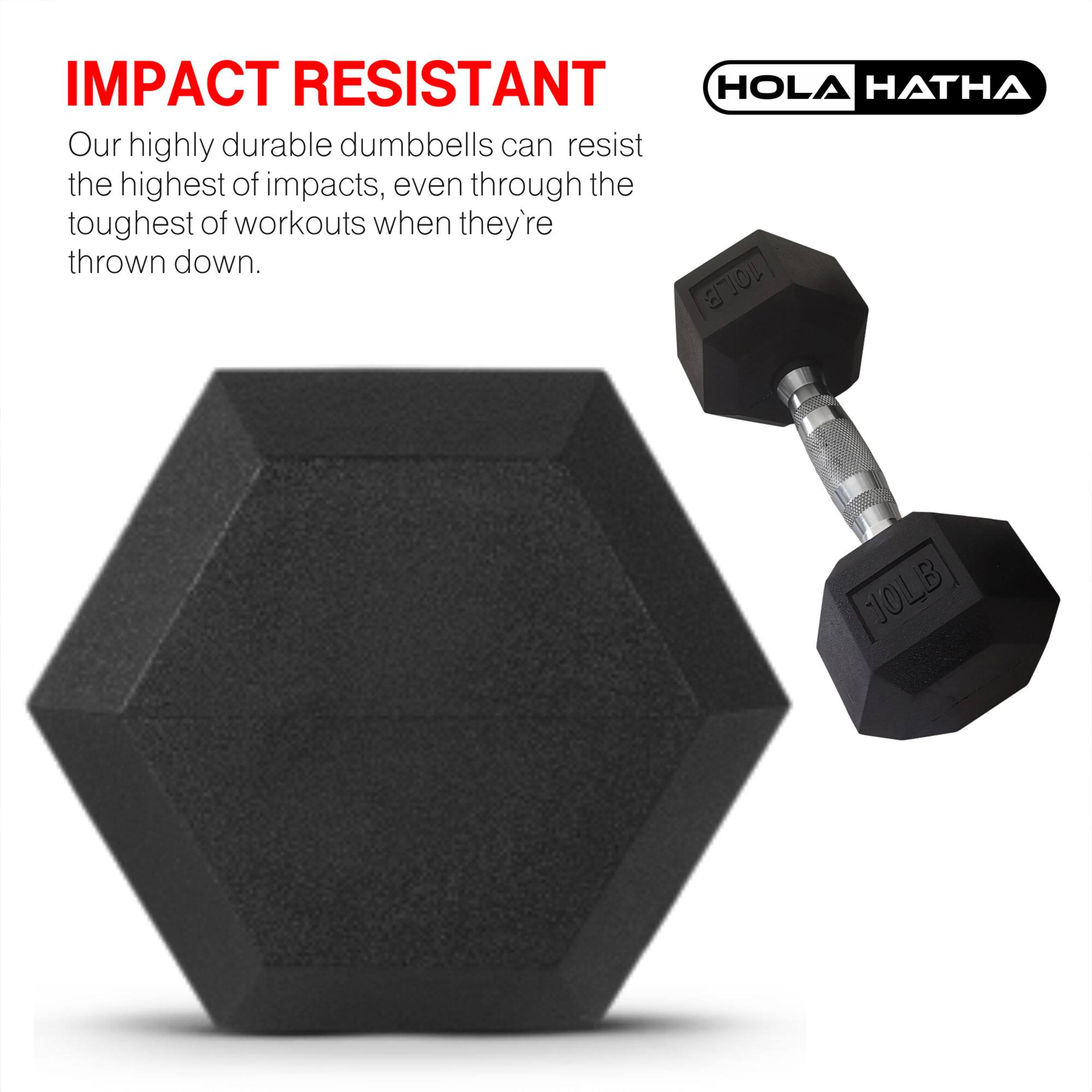 IMPACT RESISTANT

Our highly durable dumbbells can resist the highest of impacts, even through the toughest of workouts when they're thrown down.

HOLA HATHA