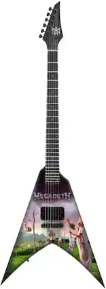 PopMarket - Megadeth - The Mini Axe - Megadeth - Youthenasia - Mini Guitar Replica Collectible - COLLECTIBLES - Multicolor